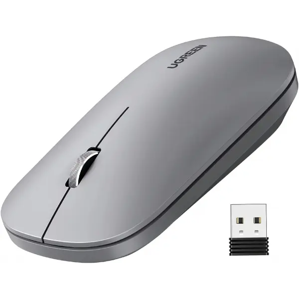 Mouse Wireless UGREEN MU001, 4000DPI, Gri