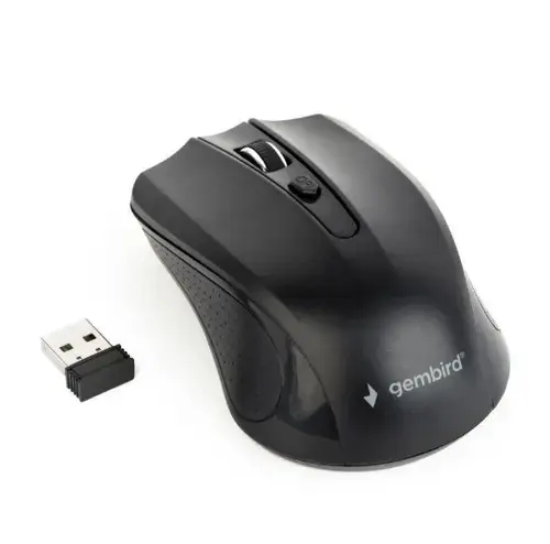 Mouse Wirless Optic Gembird MUSW-4B-04, 1600 DPI, nano USB (Negru)