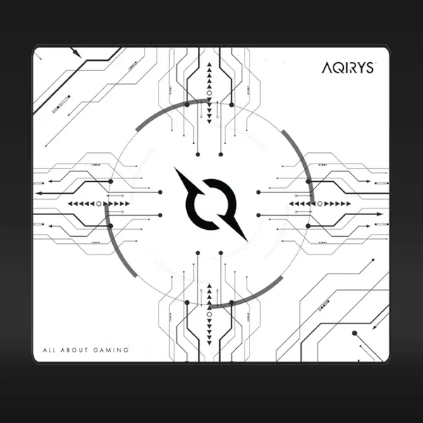 Mousepad de gaming Aqirys Gruis White Medium, Waterproof
