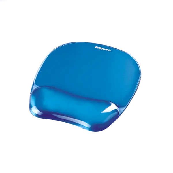 Mousepad Fellowes cu gel albastru Mouse pad Fellowes cu suport gel albastru