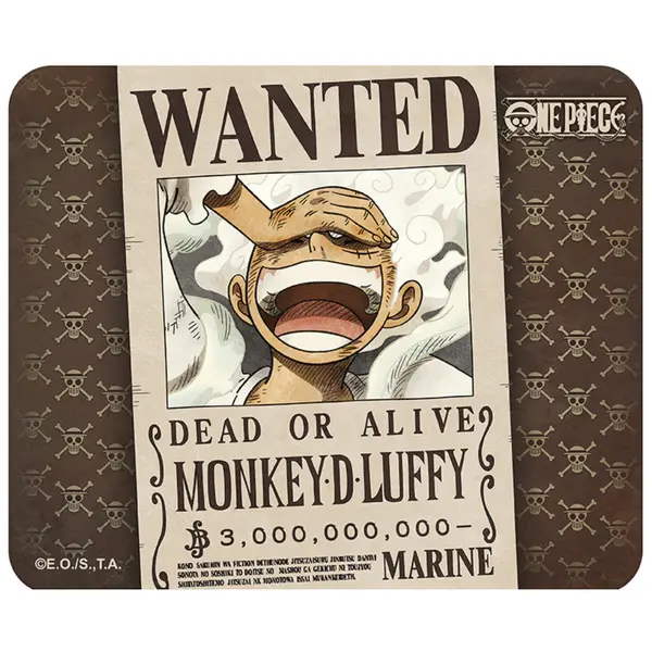 Mousepad Flexibil One Piece - Wanted Luffy
