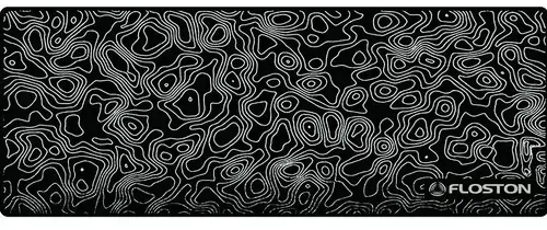 Mousepad Floston TOPOGRAPHIC (Negru)