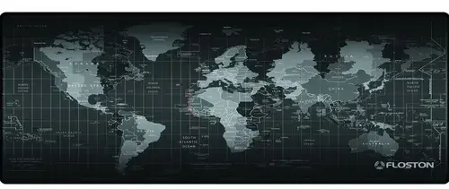 Mousepad Floston WORLD (Negru)