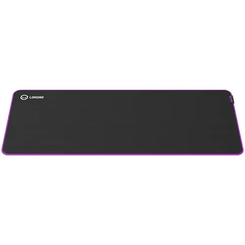Mousepad gaming Lorgar Main 319 900x360, Negru/Mov