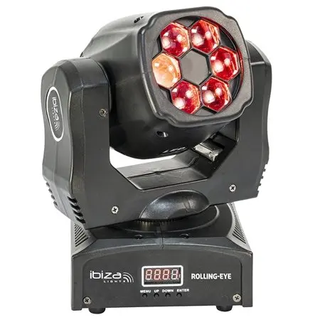 Moving head 6X12W RGBW Ibiza Light ROLLING-EYE