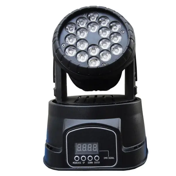 Moving head DEPOX , Party Energy, jocuri de lumini, 70W, 18 leduri, negru