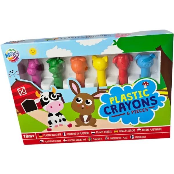 Moxy Set 6 creioane de plastic - Ferma