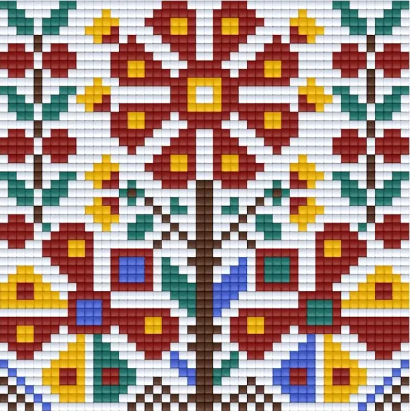 Mozaic cu pixeli Bright Toys - Broderie bulgară, 48 x 48 pixeli, motiv 3