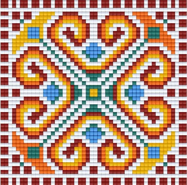 Mozaic cu pixeli Bright Toys - Broderie bulgară, 48 x 48 pixeli, motiv 2