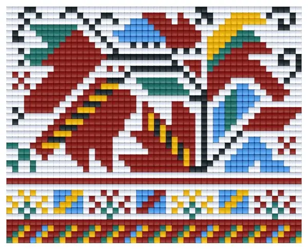 Mozaic cu pixeli Bright Toys - Motiv din Samokov