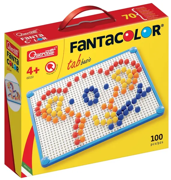 Mozaic de 100 piese Quercetti - Fantacolor Basic