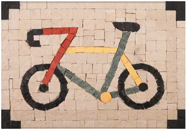 Mozaic de piatră Neptune Mosaic - Bicicletă, fără cadru