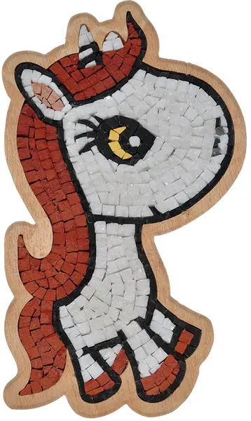 Mozaic de piatră Neptune Mosaic - Unicorn în profil