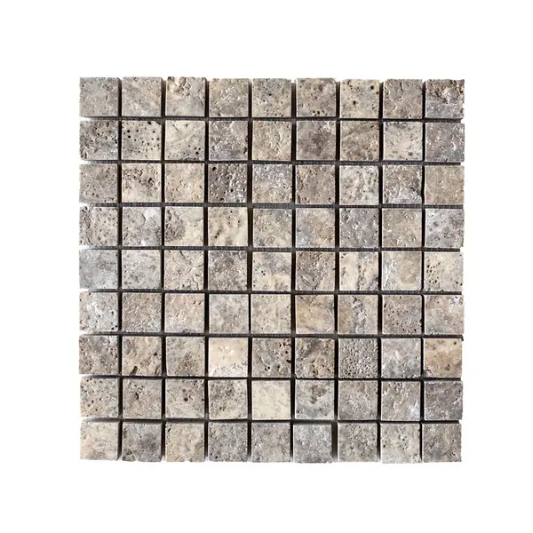 Mozaic Travertin Silver Periat, 3 x 3 cm
