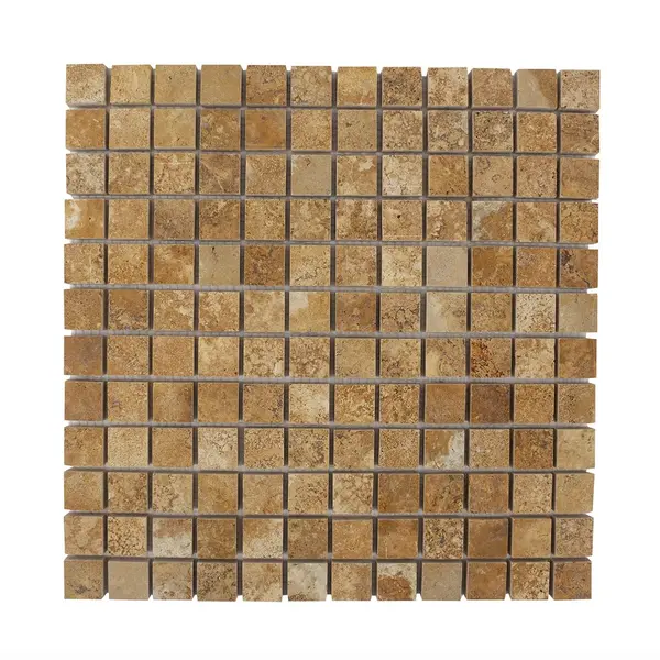 Mozaic Travertin Yellow Polisat, 2.3 x 2.3 cm