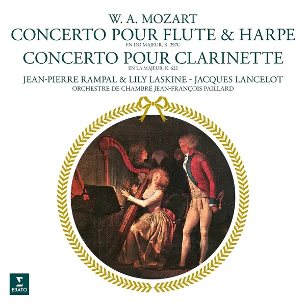 Mozart: Concerto Pour Flute & Harpe / Concerto Pour Clarinette - Vinyl | Wolfgang Amadeus Mozart, Jean-Pierre Rampal, Lily Laskine
