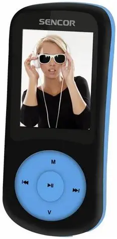 MP4/MP3 Player Sencor SFP 5870 BBU, LCD 1.8inch, Radio FM, 8GB Flash (Negru/Albastru)