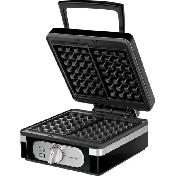MPM Aparat de preparat waffle/ vafe MPM MGO-24,1400 wati, termostat reglabil, Negru