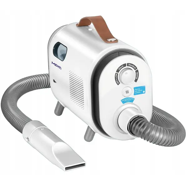 MPM Aspirator de mana (Kit) MPM MOD-1000, util in ingrijirea completa a animalelor de companie, 300w, filtrare in 4 etape, 2.3m cablu, Alb