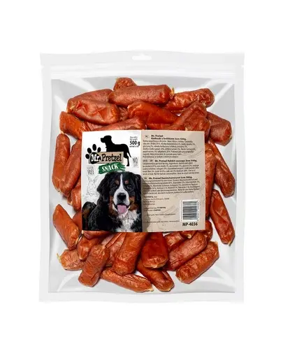 MR. PRETZEL Cârnați cu iepure gustare pentru câini 500 g