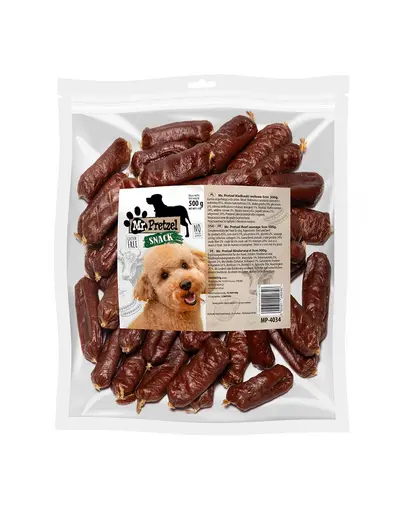 MR. PRETZEL Cârnați din vită gustare pentru câini 500 g