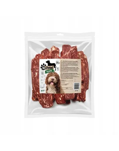 MR. PRETZEL Fâșii rață și cod 500 g gustare pentru câini