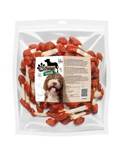 MR. PRETZEL Recompense cu rață pentru câini 500 g