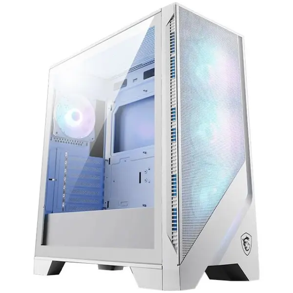 MSI Carcasa PC MSI MAG FORGE 320R AIRFLOW, Middle Tower, 4 ventilatoare incluse, Iluminare ARGB, Alb