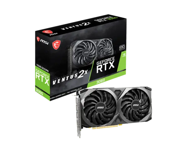 MSI GeForce RTX 3060 VENTUS 2X 12G OC MSI GeForce RTX 3060 VENTUS 2X 12G OC