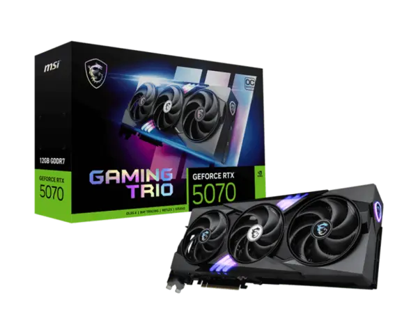 MSI GEFORCE RTX 5070 12G GAMING TRIO OC MSI GEFORCE RTX 5070 12G GAMING TRIO OC