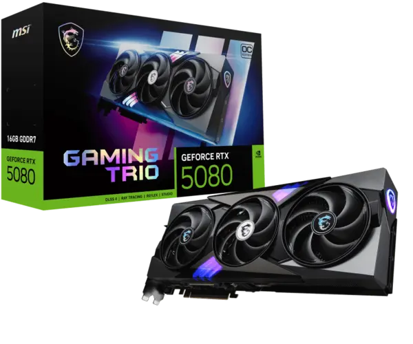 MSI GEFORCE RTX 5080 16G GAMING TRIO OC MSI GEFORCE RTX 5080 16G GAMING TRIO OC