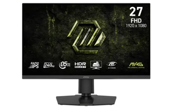 MSI MAG 272PF X24 - Monitor Gaming 27 IPS, FHD, 240Hz, 0.5ms, 300 cd m², 2 HDMI, DP