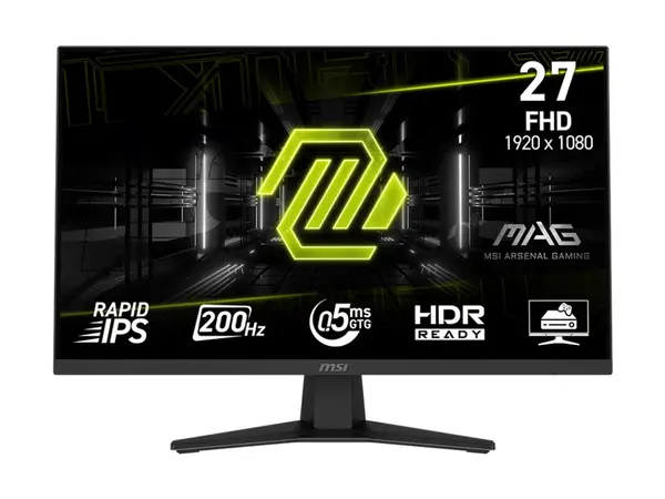 MSI MAG 274F - Monitor Gaming 27 Rapid IPS, FHD, 200Hz, 0.5ms, HDR, HDMI DP