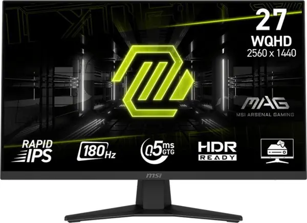 MSI MAG 274QF - Monitor Gaming 27 Rapid IPS, WQHD, 180Hz, 1ms, HDMI DP