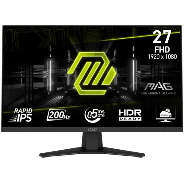 MSI Monitor Gaming MSI MAG 274F, 27'', IPS, Full HD, 200Hz, 1ms, HDMI DP, Negru