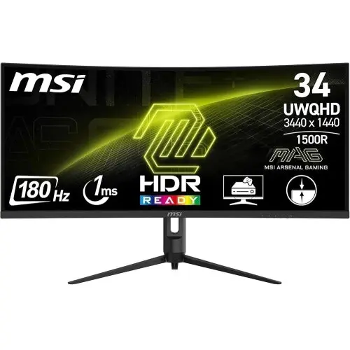 MSI Monitor LED Curbat MSI MAG 342CQR E2, 34 inch, 3440 x 1440 pixeli, 1 ms, Negru