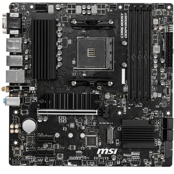 MSI Placa de baza MSI B550M PRO-VDH WIFI, Socket AM4