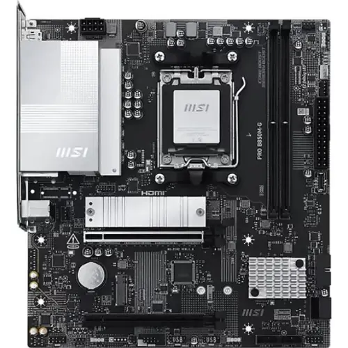 MSI Placa de baza MSI PRO B850M-G, AMD B850, Socket AM5, mATX