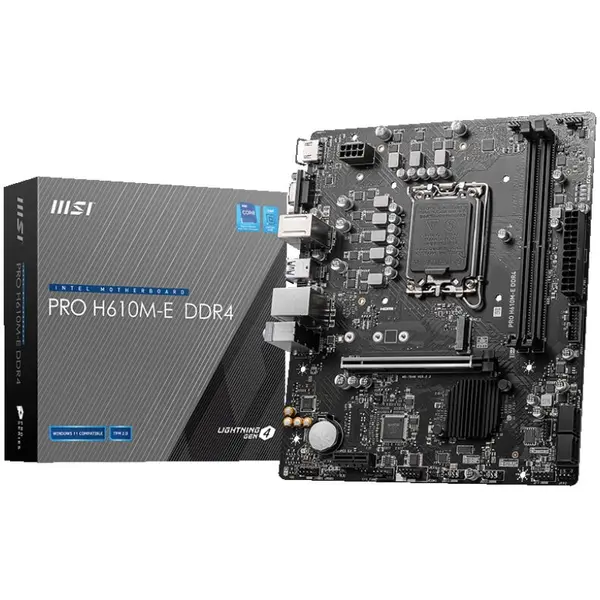 MSI Placa de baza MSI PRO H610M-E DDR4, Socket 1700