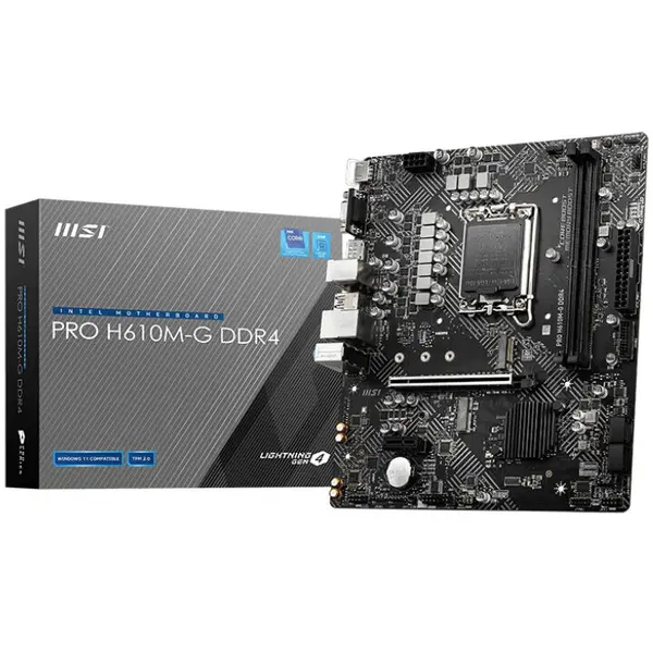 MSI Placa de baza MSI PRO H610M-G DDR4, socket 1700