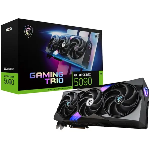 MSI Placa video MSI GeForce RTX™ 5090 GAMING TRIO OC, 32GB GDDR7, 512-bit