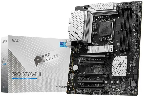MSI PRO B760 P II - Placa de baza LGA1700, DDR5, ATX, HDMI, DP, USB, 4 DDR5