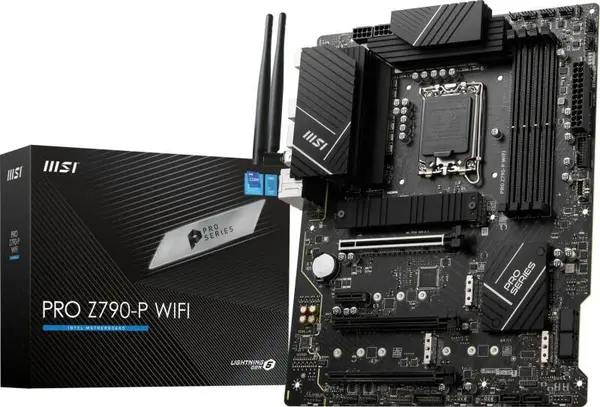 MSI PRO Z790 P WIFI - Placa de baza ATX, LGA1700, DDR5 7000+, PCIe 5.0, Wi Fi 6, 2.5Gb LAN, HDMI, DP, USB C