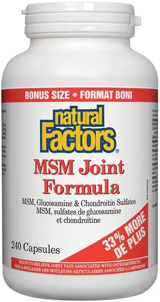 MSM Joint Formula, 240 capsule, Natural Factors