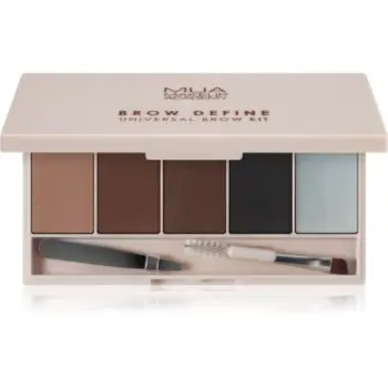 MUA Makeup Academy Brow Define paletă fard pentru sprâncene sub formă de pudră compactă cu aplicator