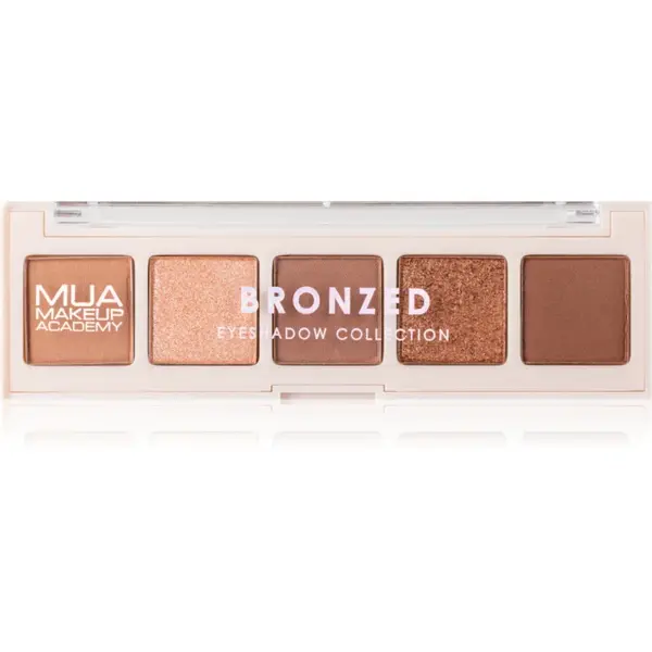 MUA Makeup Academy Eyeshadow Collection 5 Shade Palette paletă cu farduri de ochi culoare Bronzed 3.8 g