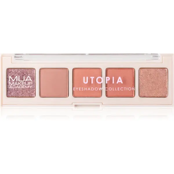 MUA Makeup Academy Eyeshadow Collection 5 Shade Palette paletă cu farduri de ochi culoare Utopia 3.8 g