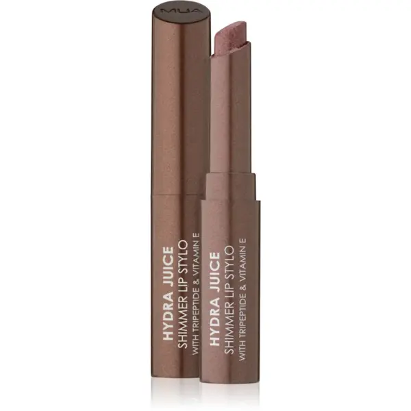 MUA Makeup Academy Hydra Juice Peptide Shimmer Lip Stylo ruj stralucitor cu efect de nutritiv culoare Mocha Muse 1.5 g