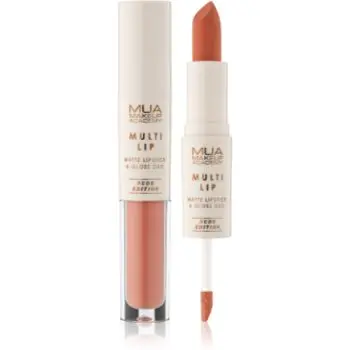 MUA Makeup Academy Multi Lip Nude Edition ruj rezistent si luciu de buze. duo
