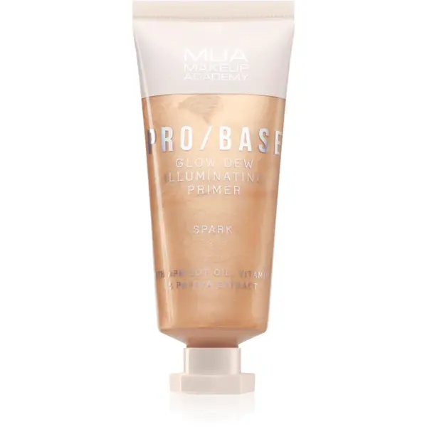 MUA Makeup Academy PRO/BASE Glow Dew bază pentru machiaj iluminatoare culoare Spark 30 ml